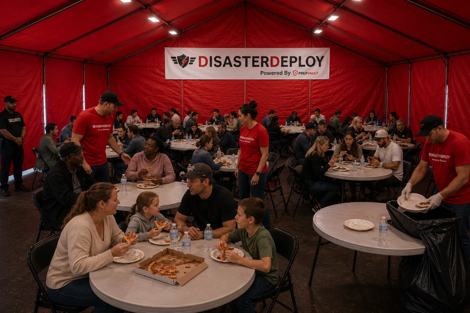Hot meals and clean water — service concept