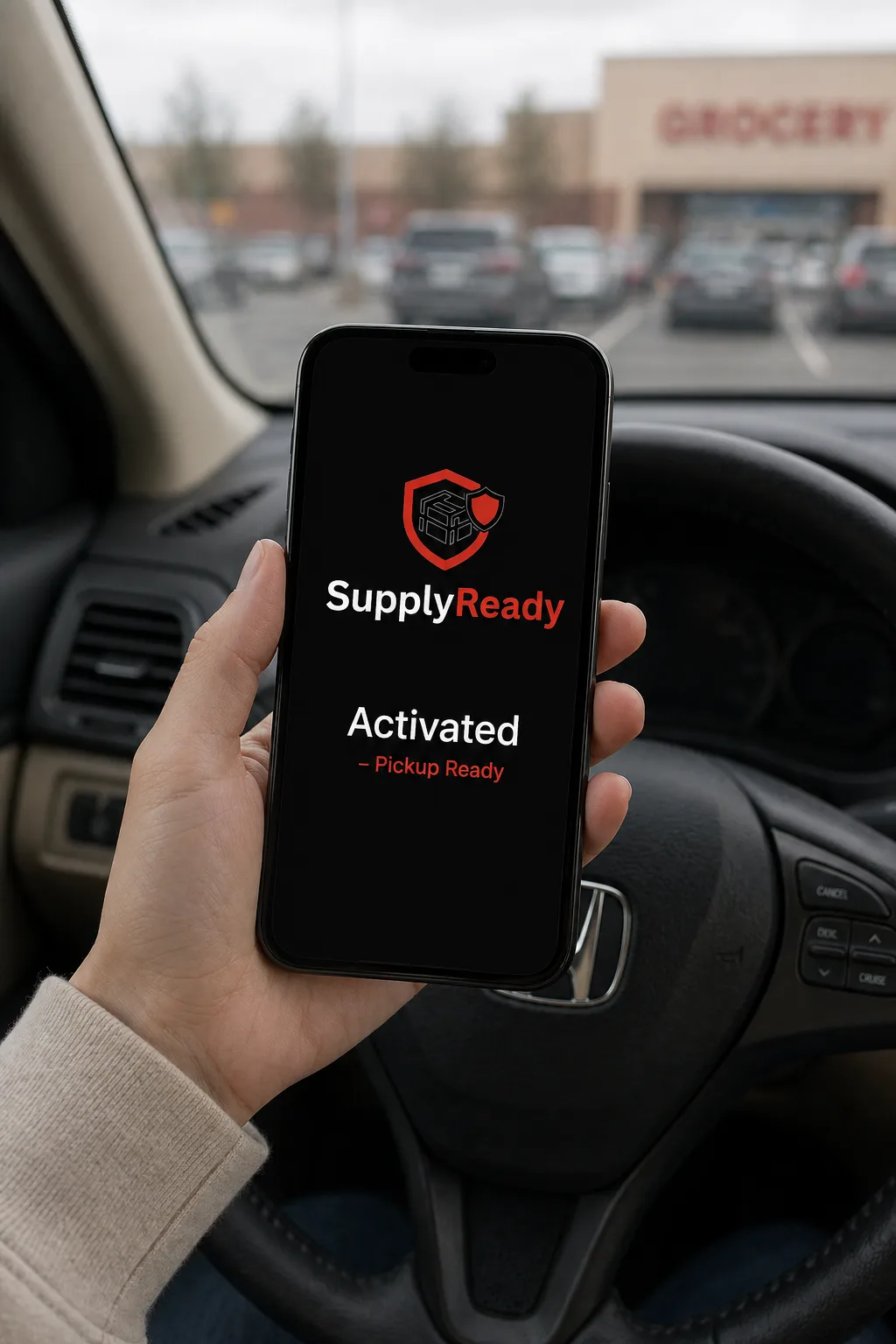 SupplyReady membership activation displayed on a mobile phone